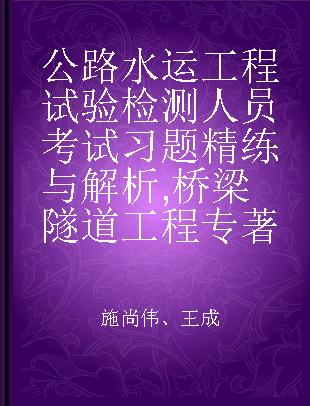 公路水运工程试验检测人员考试习题精练与解析 桥梁隧道工程