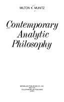 Contemporary analytic philosophy