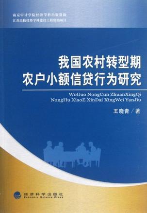 我国农村转型期农户小额信贷行为研究