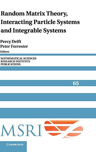 Random matrix theory, interacting particle systems, and integrable systems /