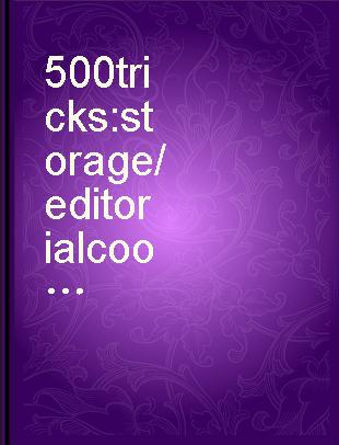 500 tricks : storage /