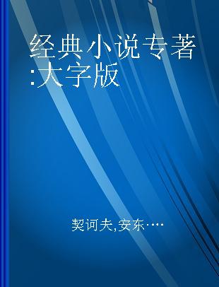 经典小说 大字版