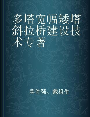 多塔宽幅矮塔斜拉桥建设技术