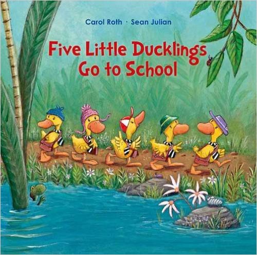 Five little ducklings go to school /