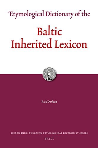 Etymological dictionary of the Baltic inherited lexicon /