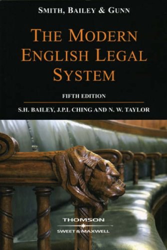 Smith, Bailey and Gunn on the modern English legal system /