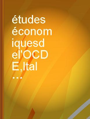 Études économiques de l'OCDE Italie