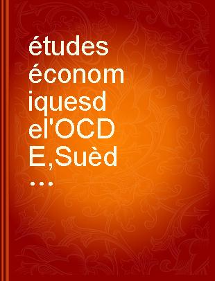 études économiques de l'OCDE Suède