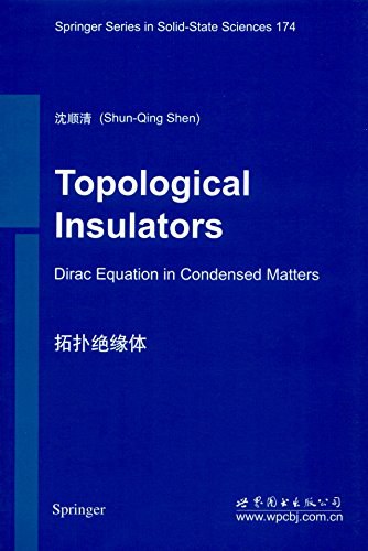 Topological insulators : dirac equation in condensed matters /