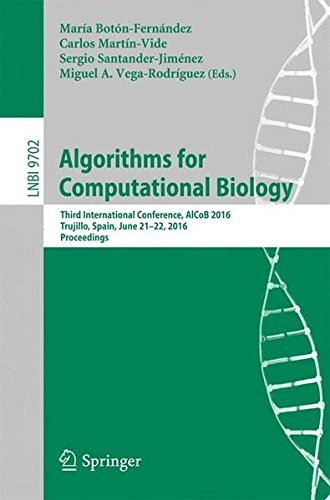 Algorithms for computational biology : Third International Conference, AlCoB 2016, Trujillo, Spain, June 21-22, 2016 : proceedings /