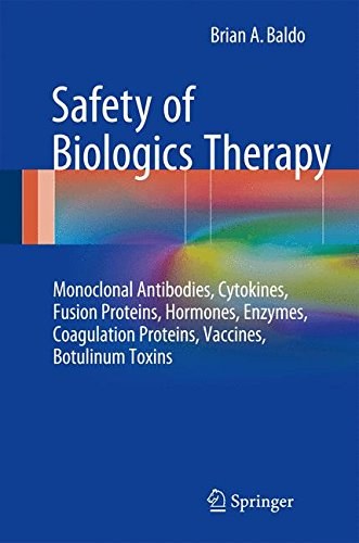 Safety of biologics therapy : monoclonal antibodies, cytokines, fusion proteins, hormones, enzymes, coagulation proteins, vaccines, botulinum toxins /
