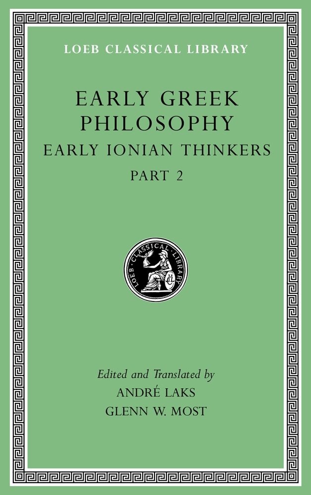 Early Greek philosophy.