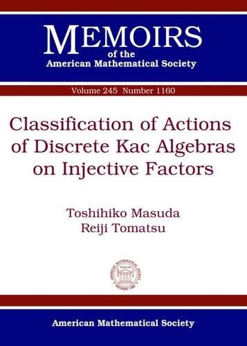 Classification of actions of discrete Kac algebras on injective factors /