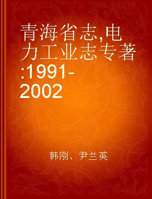 青海省志 电力工业志 1991-2002