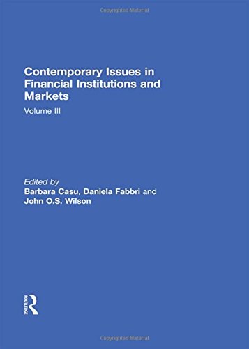 Contemporary issues in financial institutions and markets.