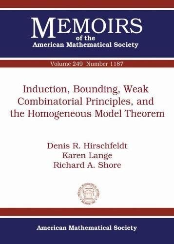 Induction, bounding, weak combinatorial principles, and the homogeneous model theorem /