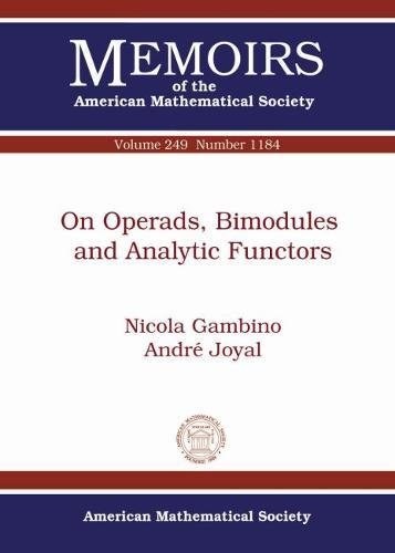 On operads, bimodules, and analytic functors /