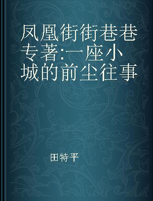 凤凰街街巷巷 一座小城的前尘往事