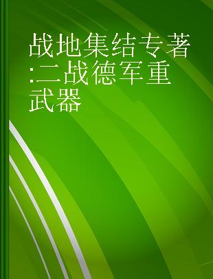 战地集结 二战德军重武器