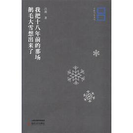 我把十八年前的那场鹅毛大雪想出来了