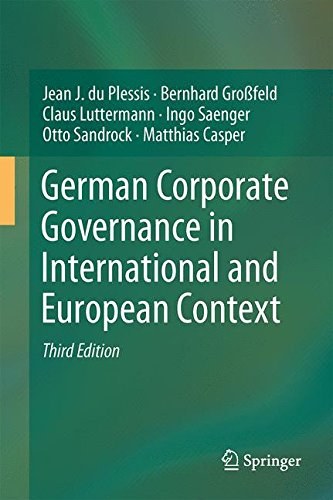 German corporate governance in international and European context /