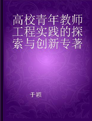 高校青年教师工程实践的探索与创新