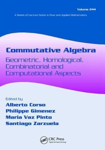 Commutative algebra : geometric, homological, combinatorial, and computational aspects /