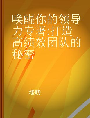 唤醒你的领导力 打造高绩效团队的秘密