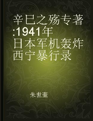 辛巳之殇 1941年日本军机轰炸西宁暴行录