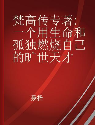 梵高传 一个用生命和孤独燃烧自己的旷世天才