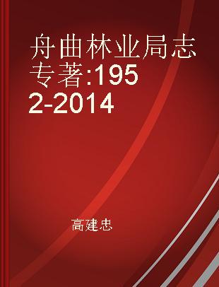 舟曲林业局志 1952-2014