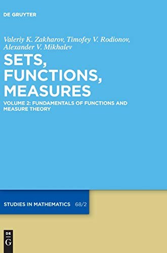 Sets, functions, measures.