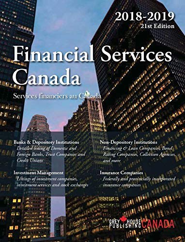 Financial services Canada,2018-2019 = Services financiers au Canada, 2018-2019 /