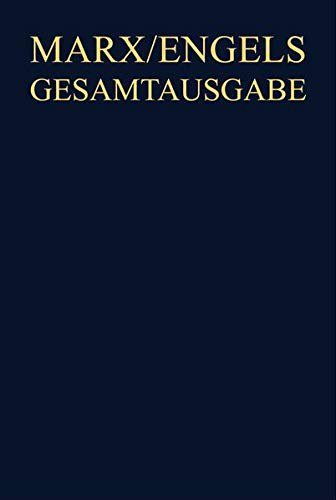 Karl Marx, Friedrich Engels Gesamtausgabe (MEGA). Ökonomische Manuskripte 1863-1867.