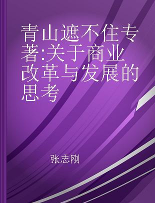 青山遮不住 关于商业改革与发展的思考