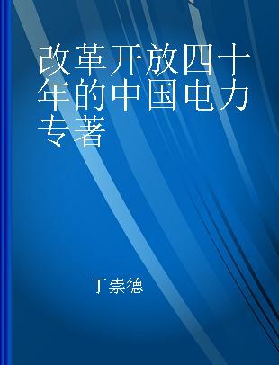 改革开放四十年的中国电力