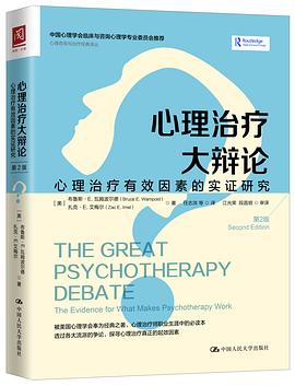 心理治疗大辩论 心理治疗有效因素的实证研究 the evidence for what makes psychotherapy work