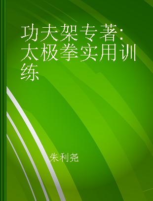 功夫架 太极拳实用训练