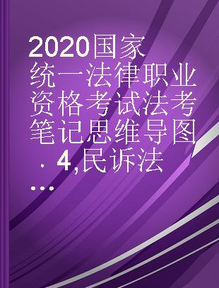 2020国家统一法律职业资格考试法考笔记思维导图 4 民诉法