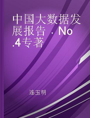 中国大数据发展报告 No.4 No.4