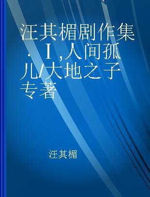 汪其楣剧作集 Ⅰ 人间孤儿/大地之子