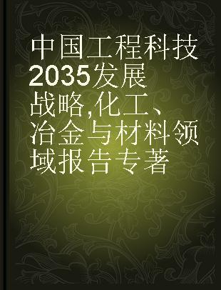 中国工程科技2035发展战略 化工、冶金与材料领域报告