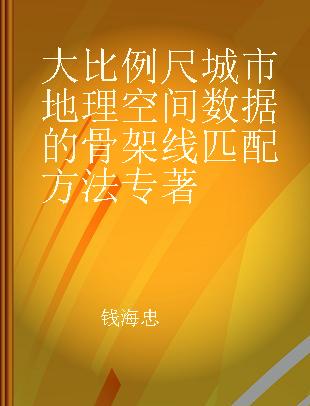 大比例尺城市地理空间数据的骨架线匹配方法