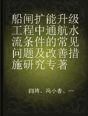 船闸扩能升级工程中通航水流条件的常见问题及改善措施研究