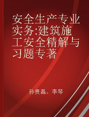 安全生产专业实务 建筑施工安全精解与习题