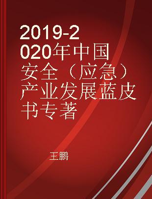2019-2020年中国安全（应急）产业发展蓝皮书