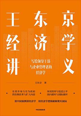 王东京经济学讲义 写给领导干部与企业管理者的经济学