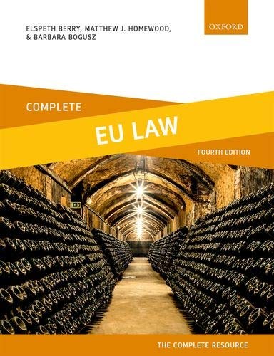 Complete EU law : text, cases, and materials /
