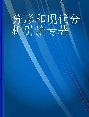 分形和现代分析引论