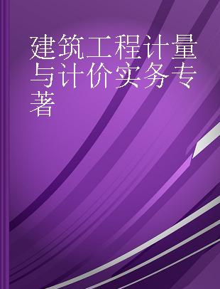 建筑工程计量与计价实务